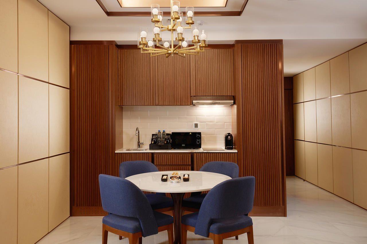 Royal M Al Aqah Beach Resort By Gewan 외부 사진 A kitchen in a suite at The Ritz-Carlton, Tokyo