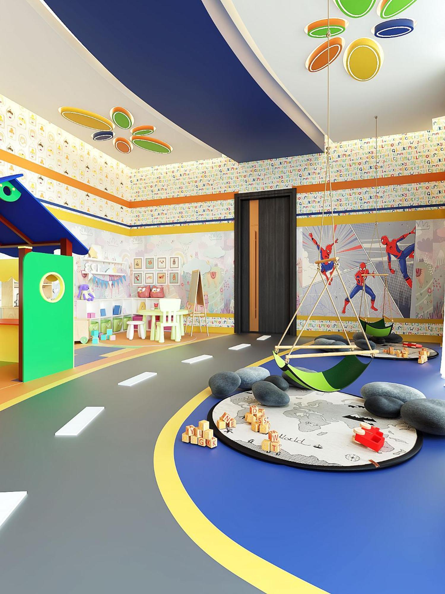 Royal M Al Aqah Beach Resort By Gewan 외부 사진 3D rendering of a nursery